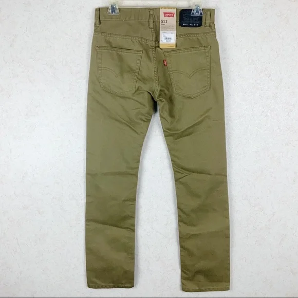 Levi’s boys olive green slim fit jeans fall - Picture 5 of 8